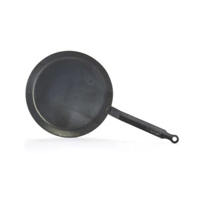 De Buyer Steel Pancake Pan, Blue Steel, 24cm - Image 4