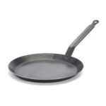 De Buyer Steel Pancake Pan, Blue Steel, 24cm