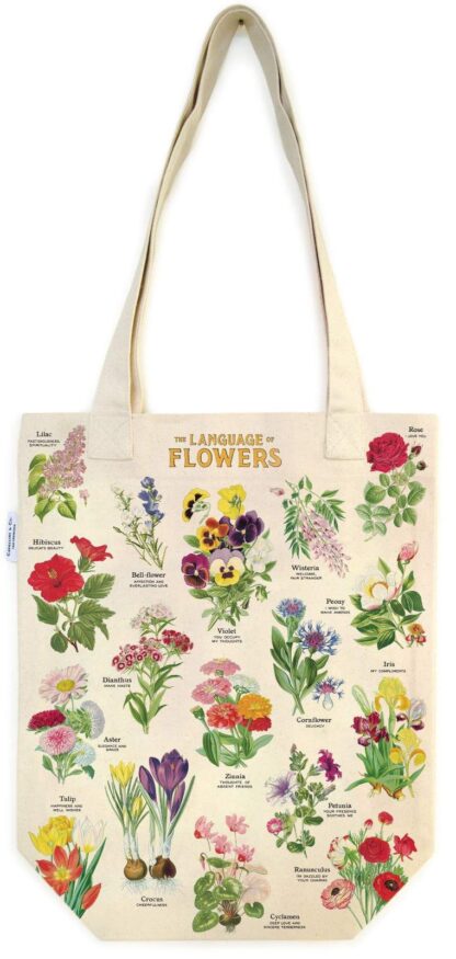 Cavallini & Co Tote Bag: The Language of Flowers - Image 2