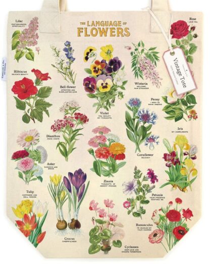 Cavallini & Co Tote Bag: The Language of Flowers - Image 3