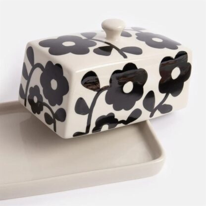 Caroline Gardner Butter Dish: Mono Bloom - Image 4