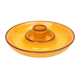 Dexam Sintra Glazed Terracotta Olive Dish, Ocre