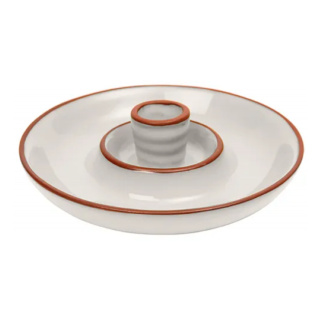 Dexam Sintra Glazed Terracotta Olive Dish, Stone