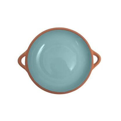 Dexam Sintra Glazed Terracotta Tapas Dish, Duck Egg, Large - Image 4