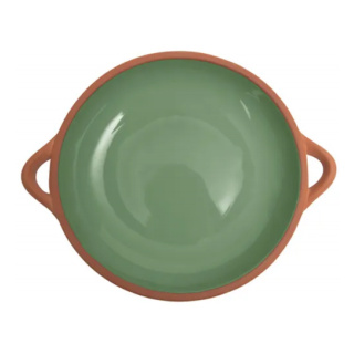 Dexam Sintra Glazed Terracotta Tapas Dish, Green, Large