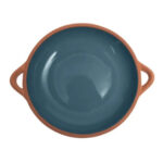 Dexam Sintra Glazed Terracotta Tapas Dish, Ink Blue, Large