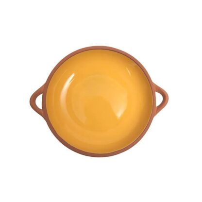 Dexam Sintra Glazed Terracotta Tapas Dish, Ocre, Large - Image 2
