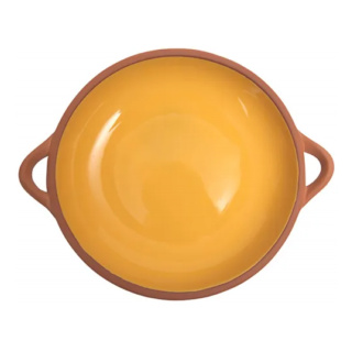 Dexam Sintra Glazed Terracotta Tapas Dish, Ocre, Large