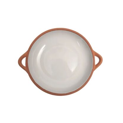 Dexam Sintra Glazed Terracotta Tapas Dish, Stone, Large - Image 5