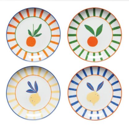 Danica Studio Appetizer Plates, Citrus Burst, Set of 4 - Image 2