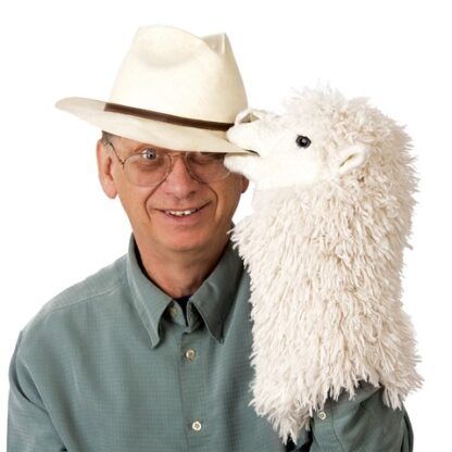 Folkmanis Puppet: Alpaca Stage Puppet - Image 4