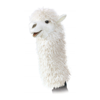 Folkmanis Puppet: Alpaca Stage Puppet
