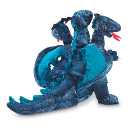 Folkmanis Puppet: Blue Three-Headed Dragon - Image 2
