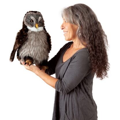 Folkmanis Puppet: Hooting Owl - Image 4
