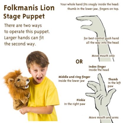 Folkmanis Puppet: Lion Stage Puppet - Image 4