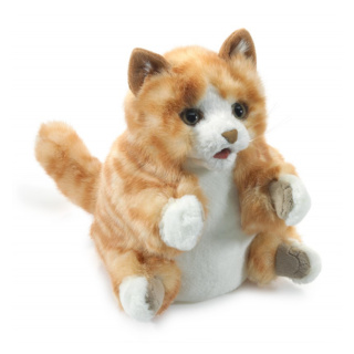 Folkmanis Puppet: Orange Tabby Kitten
