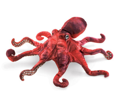 Folkmanis Puppet: Red Octopus - Image 2