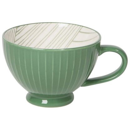 Now Designs Stamped Latte Stoneware Mug, Elm - Image 2