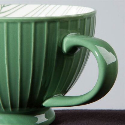 Now Designs Stamped Latte Stoneware Mug, Elm - Image 3