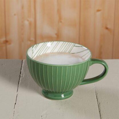Now Designs Stamped Latte Stoneware Mug, Elm - Image 4