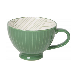 Now Designs Stamped Latte Stoneware Mug, Elm