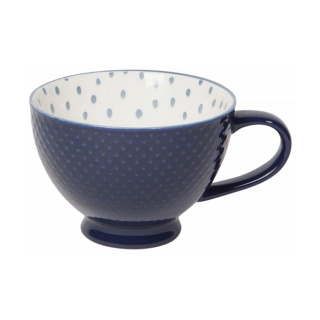 Now Designs Stamped Latte Stoneware Mug, Ink