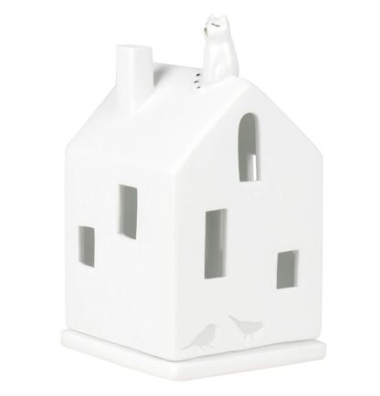 Räder Porcelain Tealight House, Cat on Roof - Image 2