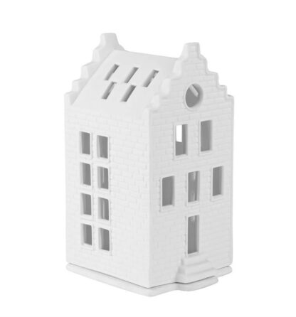 Räder Porcelain Tealight House, Small Brick - Image 4