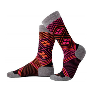 Solmate Socks: Adult Performance Crew Socks, Mango, Medium Large