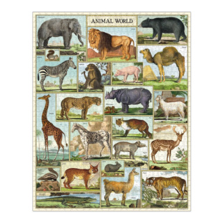 Cavallini & Co Vintage Puzzle, 1,000pc, Animal World