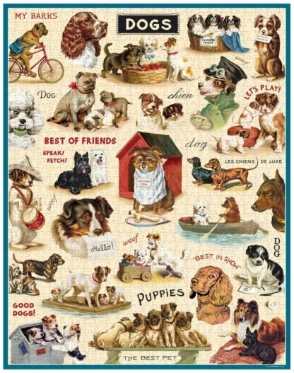 Cavallini & Co Vintage Puzzle, 1,000pc, Dogs - Image 4