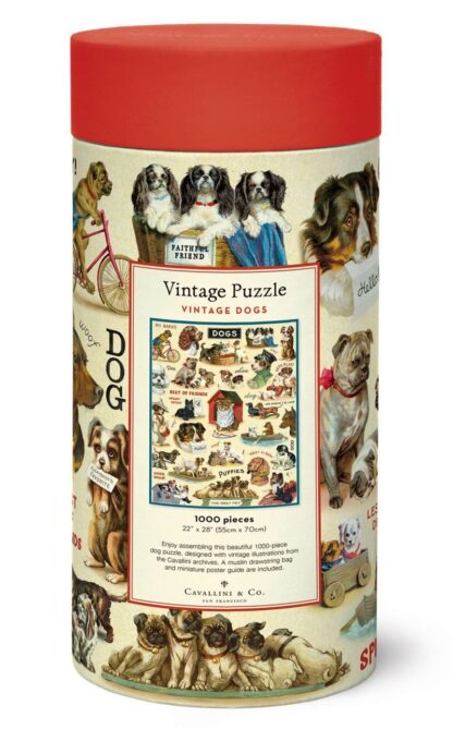 Cavallini & Co Vintage Puzzle, 1,000pc, Dogs - Image 2