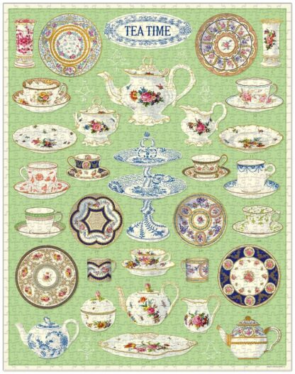 Cavallini & Co Vintage Puzzle, 1,000pc, Tea Time - Image 4