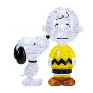 Crystal Puzzle: Snoopy and Charlie Brown
