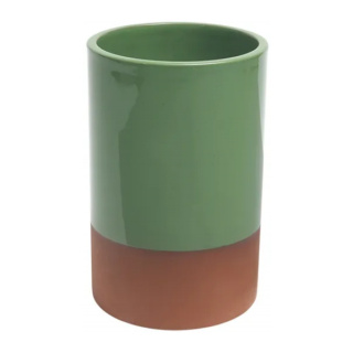 Dexam Sintra Glazed Terracotta Wine Cooler, Green