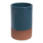 Dexam Sintra Glazed Terracotta Wine Cooler, Ink Blue