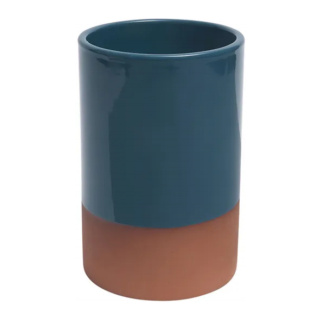 Dexam Sintra Glazed Terracotta Wine Cooler, Ink Blue