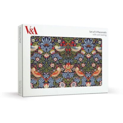 Museums & Galleries Placemats, Strawberry Thief, Set of 4 - Image 2