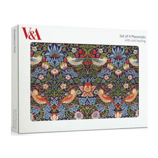 Museums & Galleries Placemats, Strawberry Thief, Set of 4