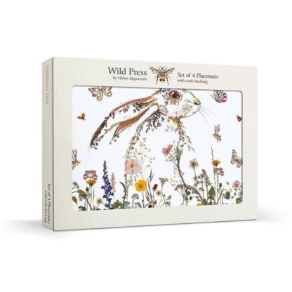 Museums & Galleries Placemats, Wildflower Hare, Set of 4 - Image 3
