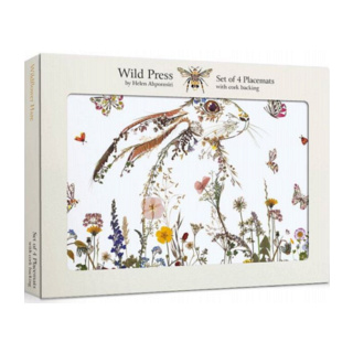 Museums & Galleries Placemats, Wildflower Hare, Set of 4
