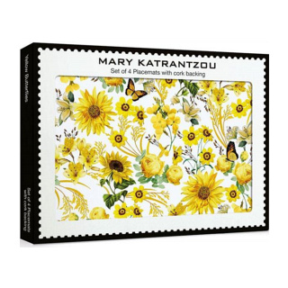Museums & Galleries Placemats, Yellow Butterflies, Set of 4