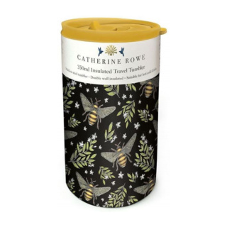 Museums & Galleries Travel Tumbler, Honey Bee Pattern