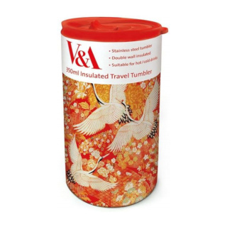 Museums & Galleries Travel Tumbler, Kimono Cranes