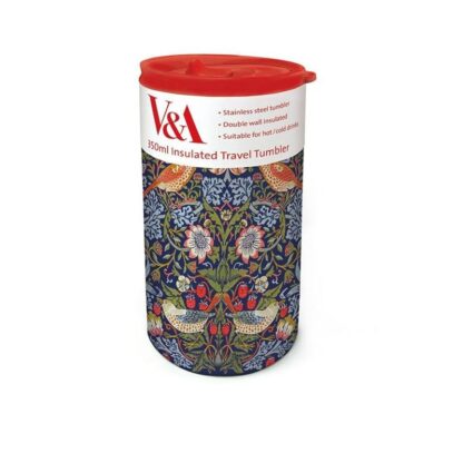 Museums & Galleries Travel Tumbler, Strawberry Thief - Image 2