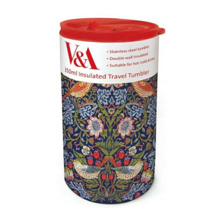 Museums & Galleries Travel Tumbler, Strawberry Thief