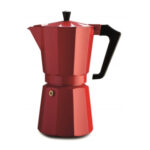 Pezzetti Italexpress Aluminium Coffee Maker 9C, Red