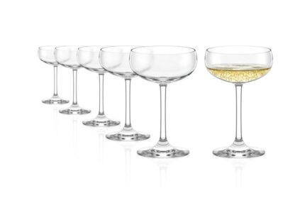 Stölzle Lausitz Champagne Saucers, 230ml, Set of 6 - Image 3