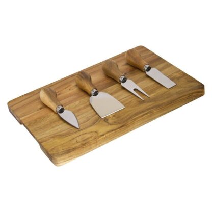 Taylors Acacia Cheese Board and Knife Set, 4pc - Image 7