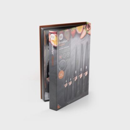 Taylors Brooklyn Presentation Box Knife Set, Copper Bolster, 5pc - Image 5